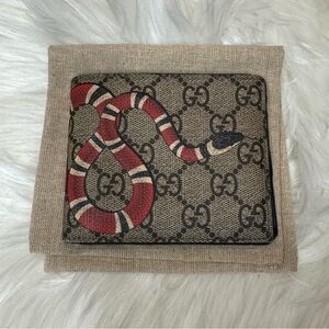 Gucci GG Kingsnake Bi-fold Wallet